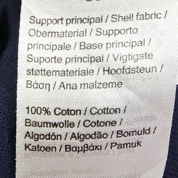 Lacoste Size Euro 42 US Large Mens Nave V Neck Long Sleeve Chest Logo Sweater - Picture 6 of 9